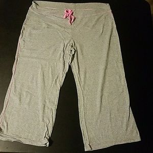 VS Pink pajama capri pants